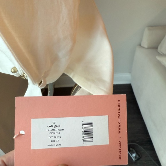 NWT Cult Gaia Diem Top Off White, XS - Picture 6 of 7